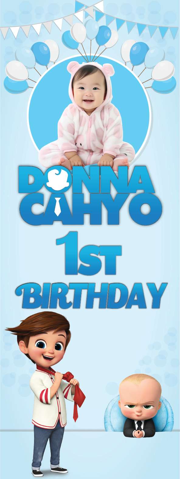 Standing Banner Ulang Tahun Baby Boss - Image 1