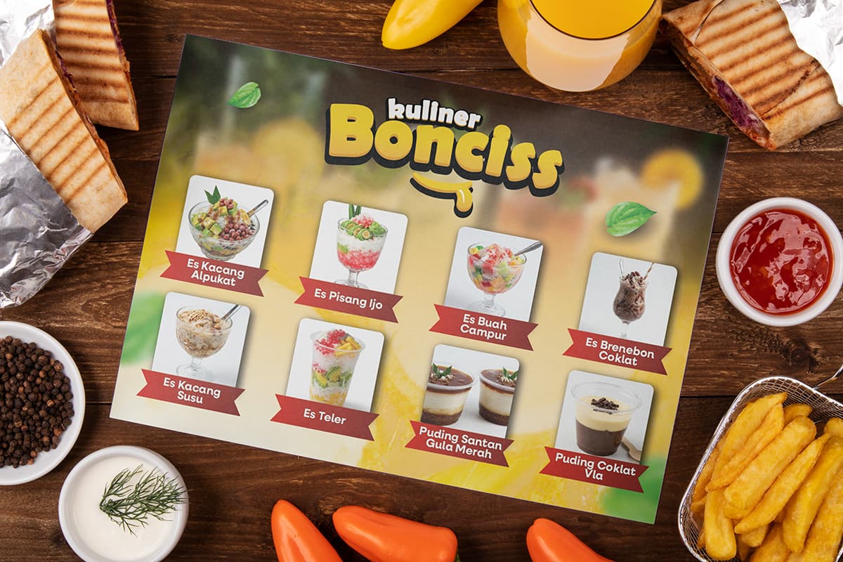 Menu Promosi Kuliner Warna Kuning - Back