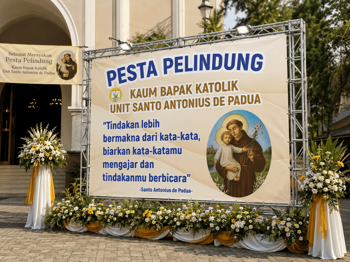 Baliho Pesta Pelindung Gereja Katolik