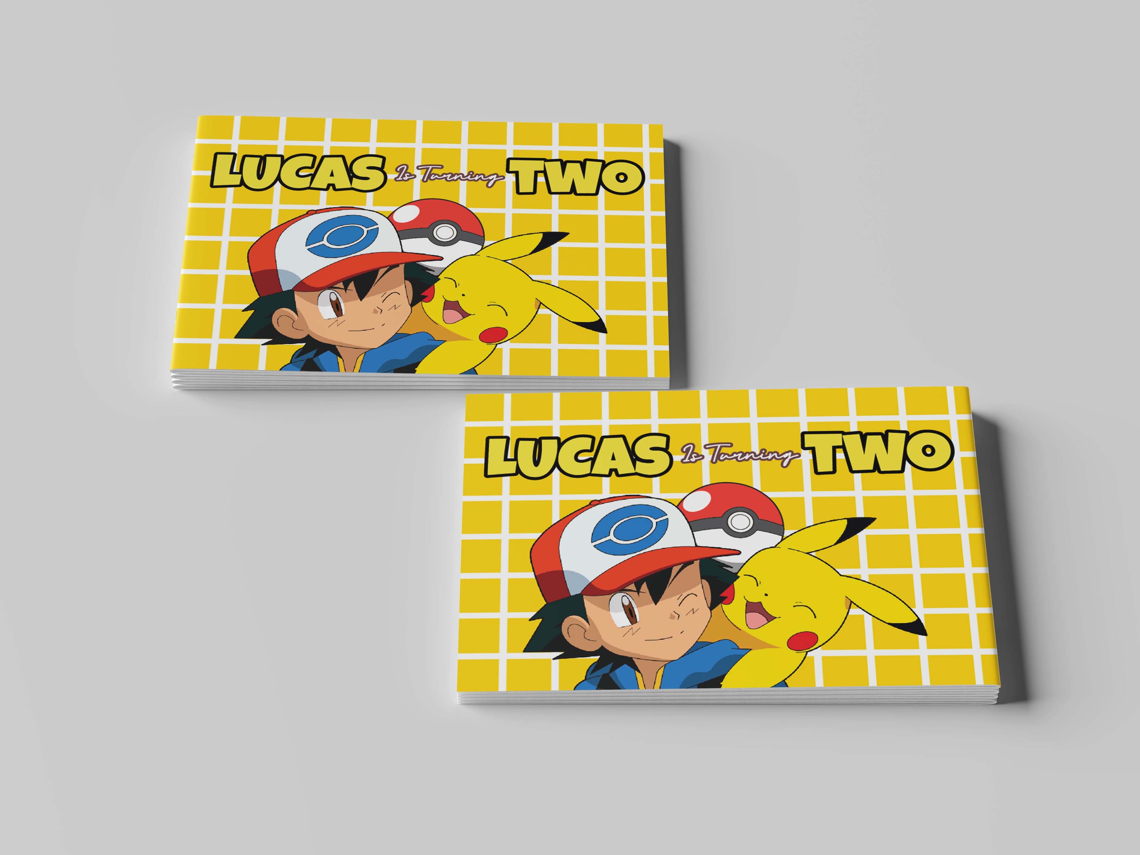Buku Tamu Ulang Tahun Pokemon Custom  Guest Book Birthday Pikachu