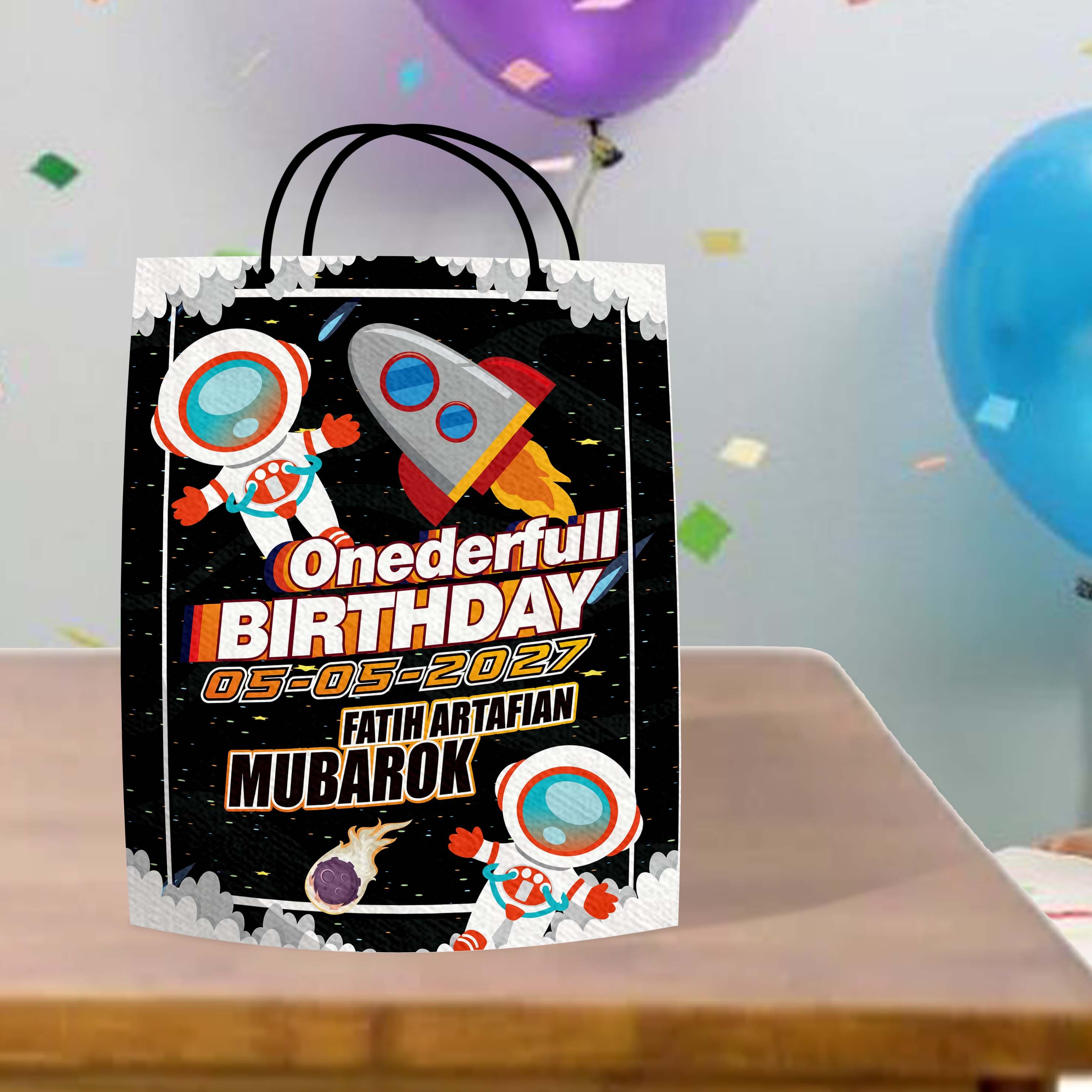 Sak Snack Birthday Event Astronot Rocket