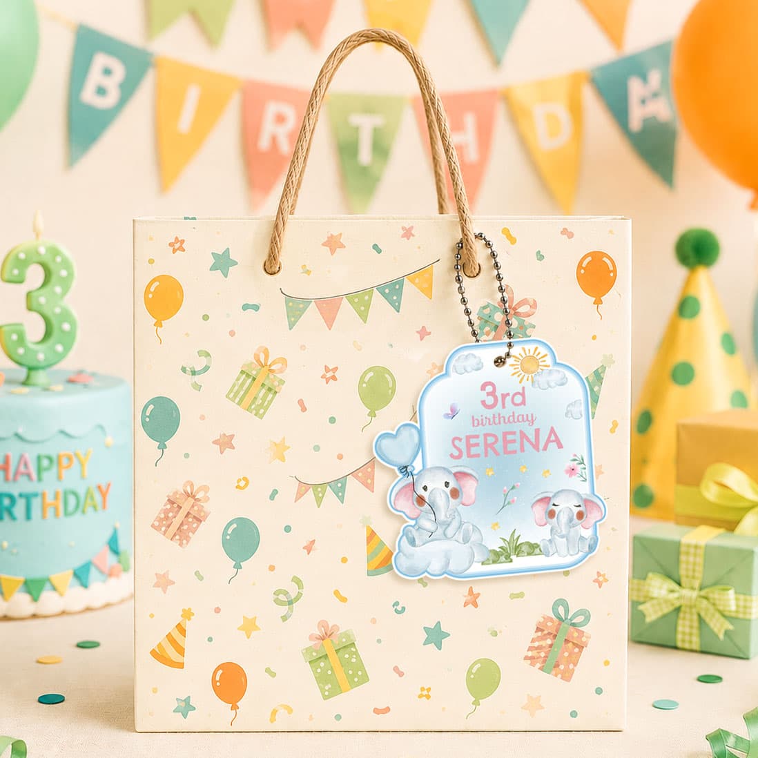 Hangtag Ulang Tahun – Sweet Elephant Sky