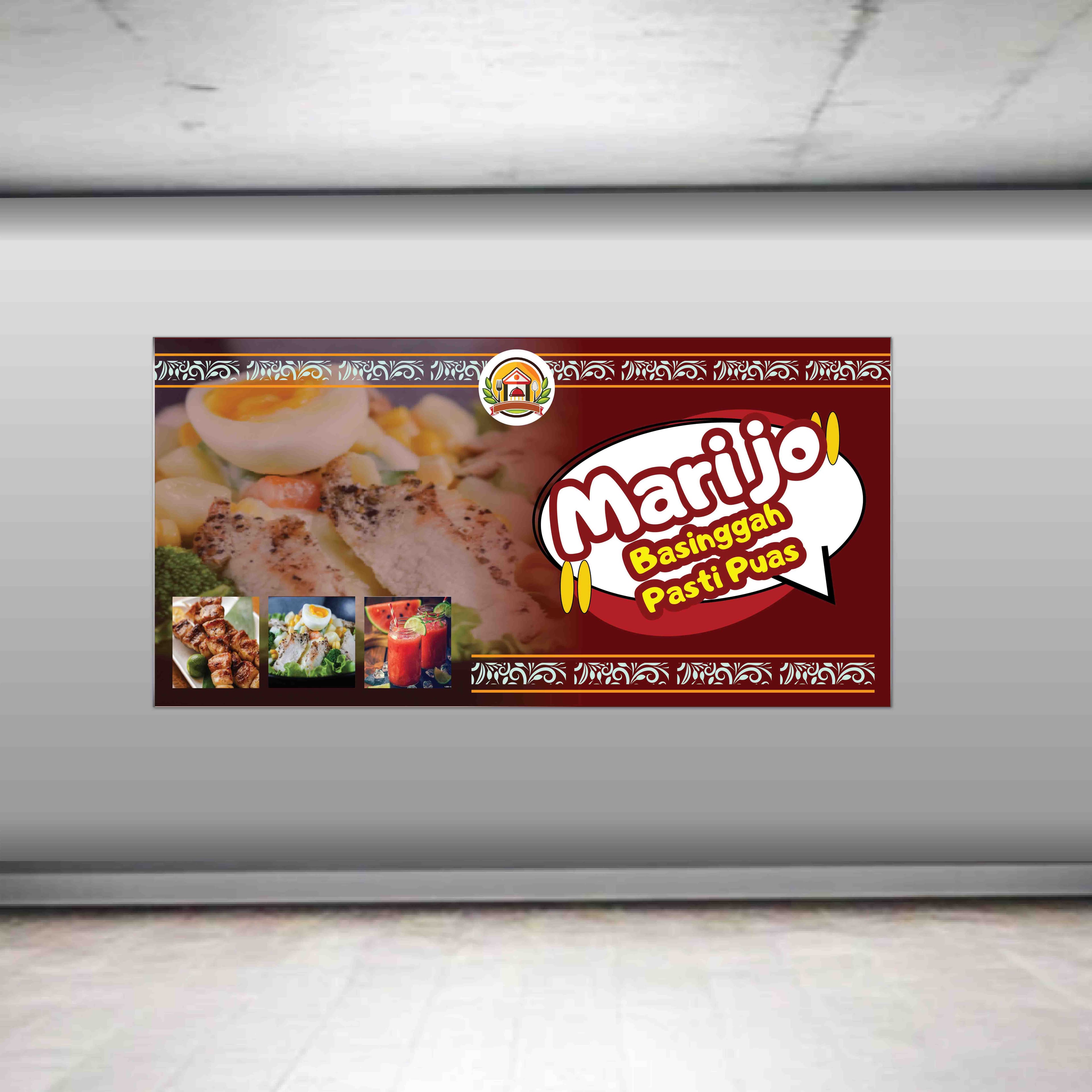Spanduk Baliho UMKM Marijo Makan Rumah Makan Hangat