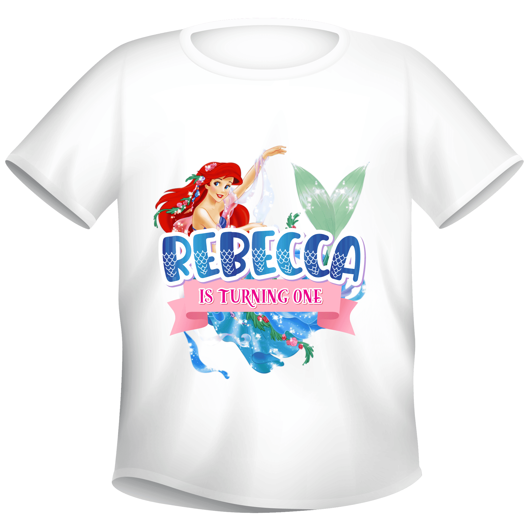 Kaos Ulang Tahun Tema Mermaid