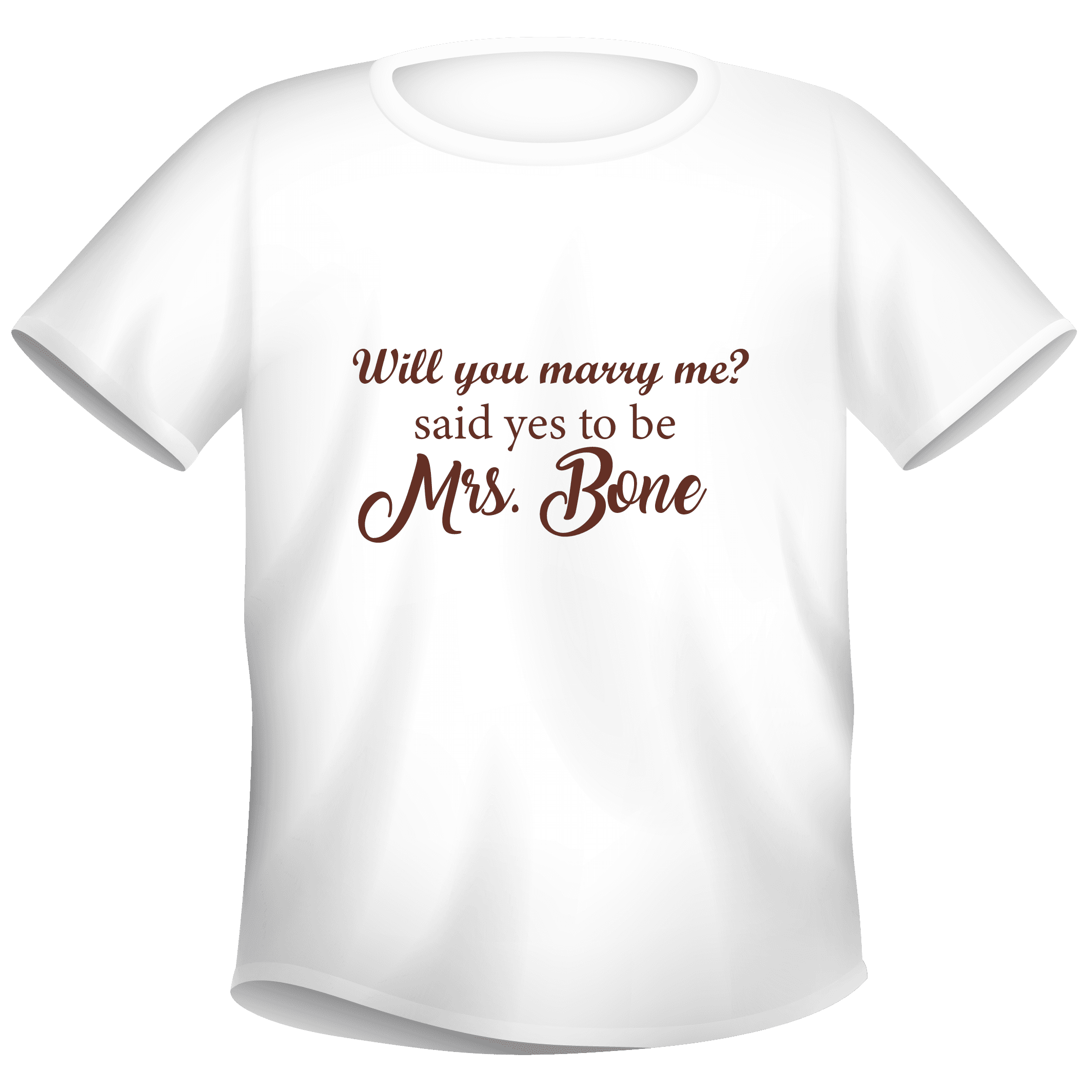 Kaos Custom Proposal Will You Marry Me Said Yes 