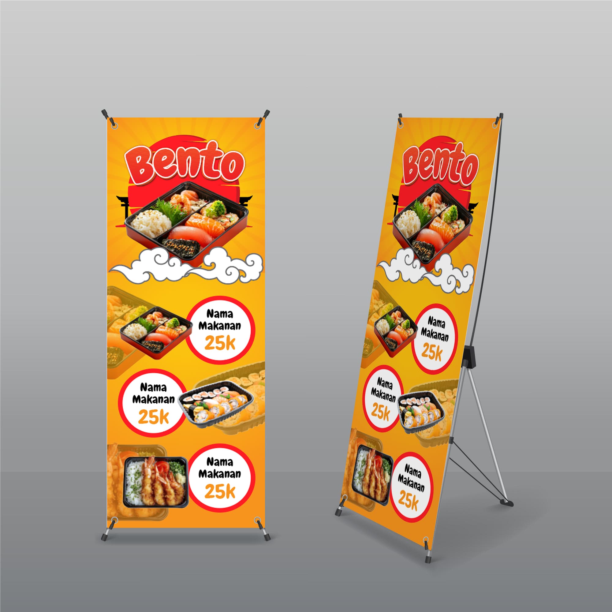 Standing Banner Makanan
