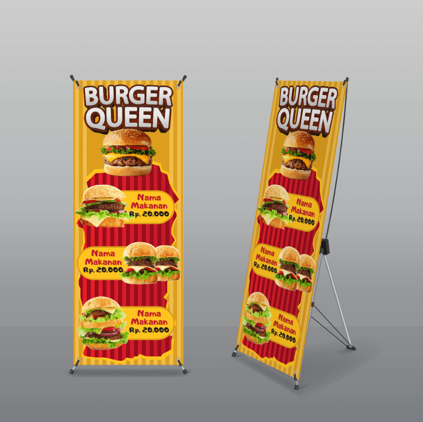 Standing Banner Makanan