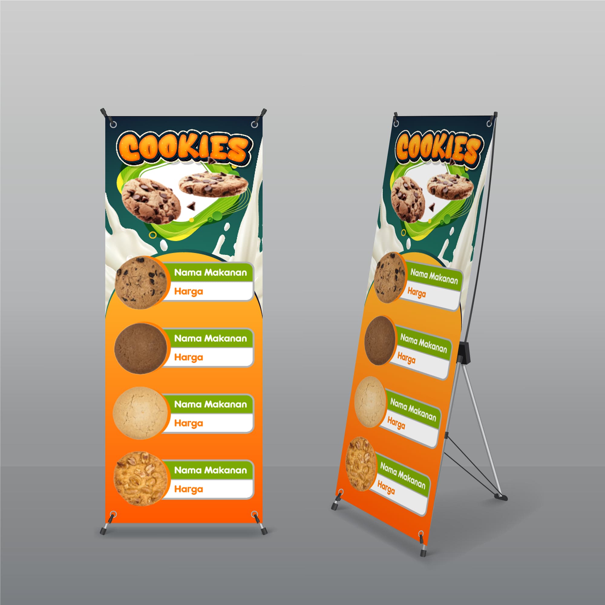 Standing Banner Makanan