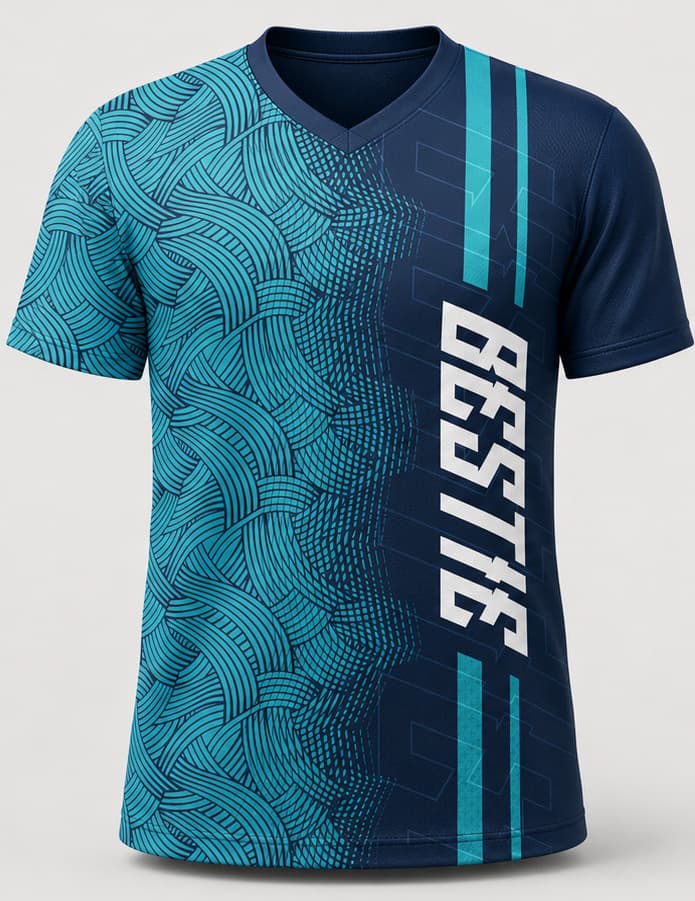 Jersey Olahraga Navy Tosca Custom Nama