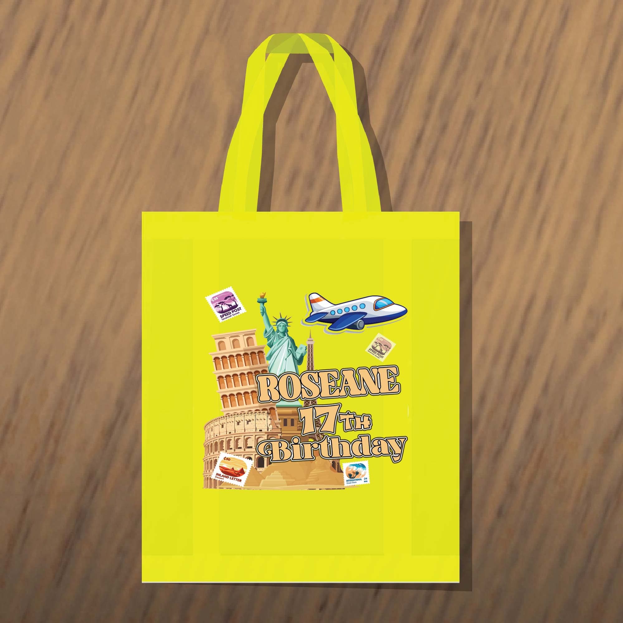 Godie bag Merchandise Birthday Tema Travel Perjalanan Dunia