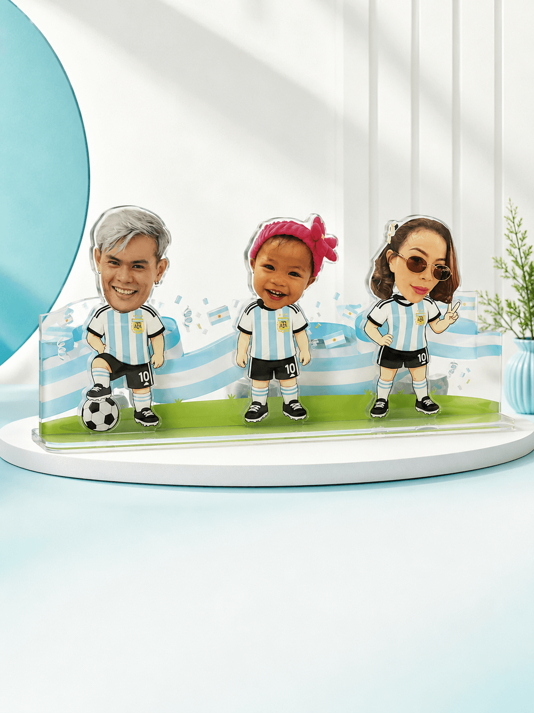 Akrilik Goyang Goyang Keluarga Timnas Argentina Piala Dunia