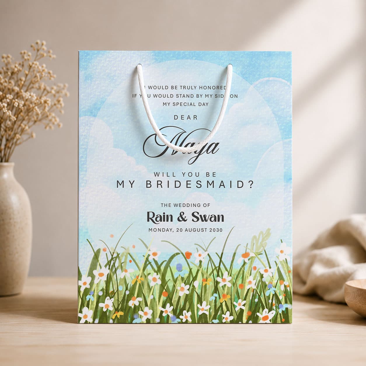 Paperbag Bridesmaid – Blooming Field
