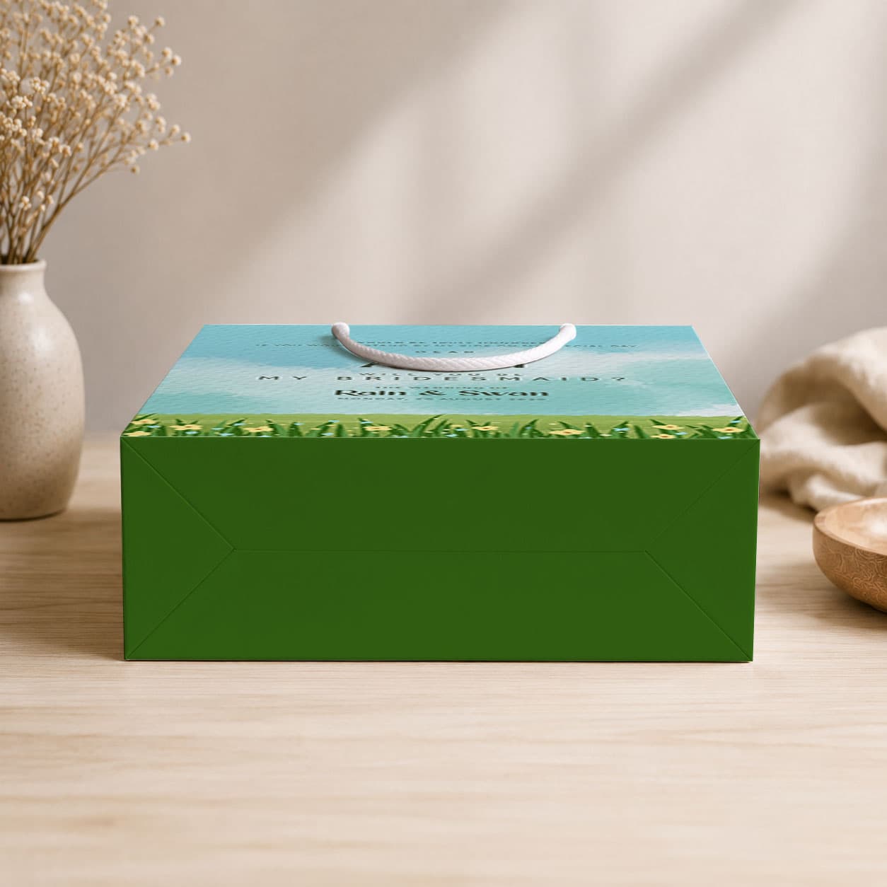 Paperbag Bridesmaid – Blue Sky Meadow