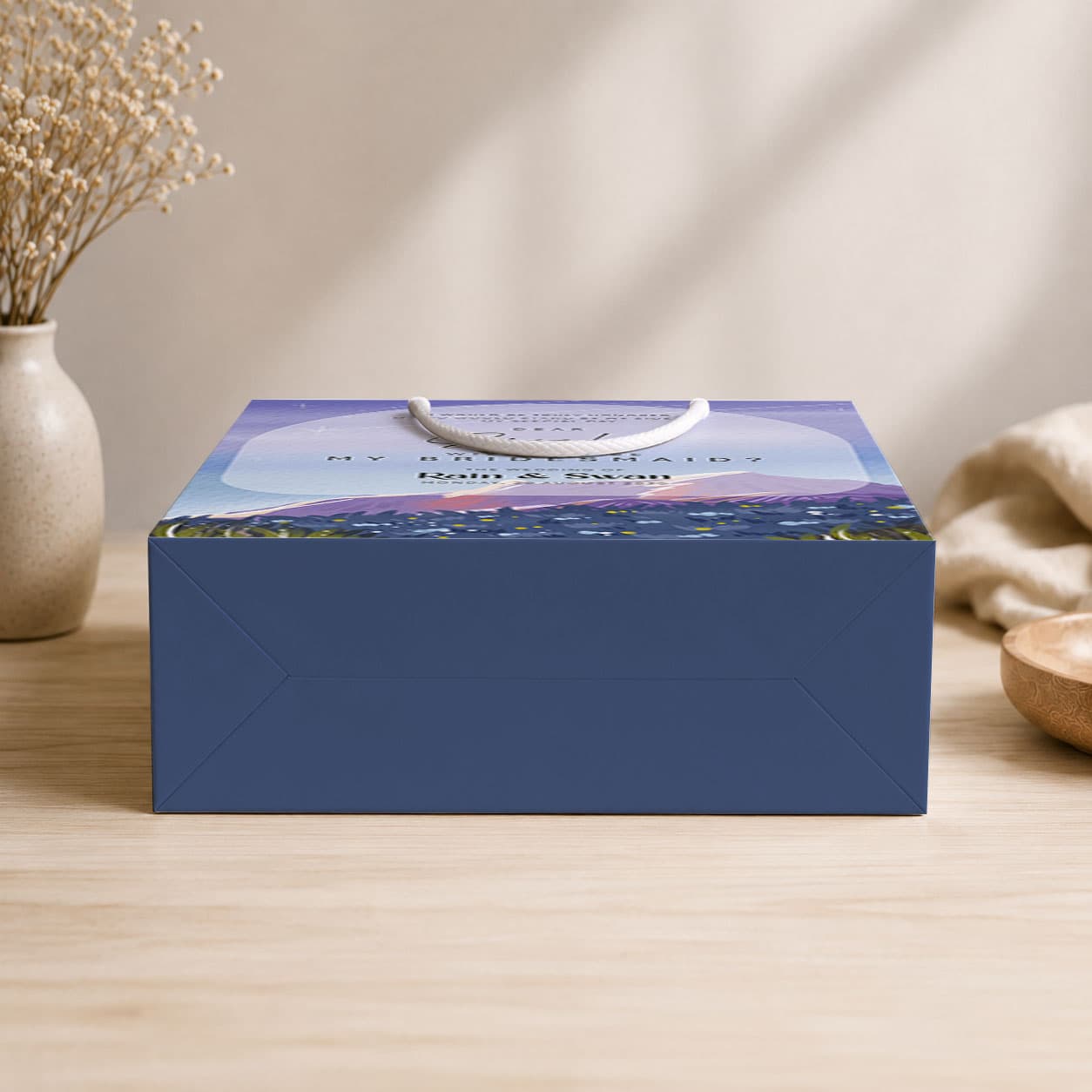 Paperbag Bridesmaid – Purple Mountain