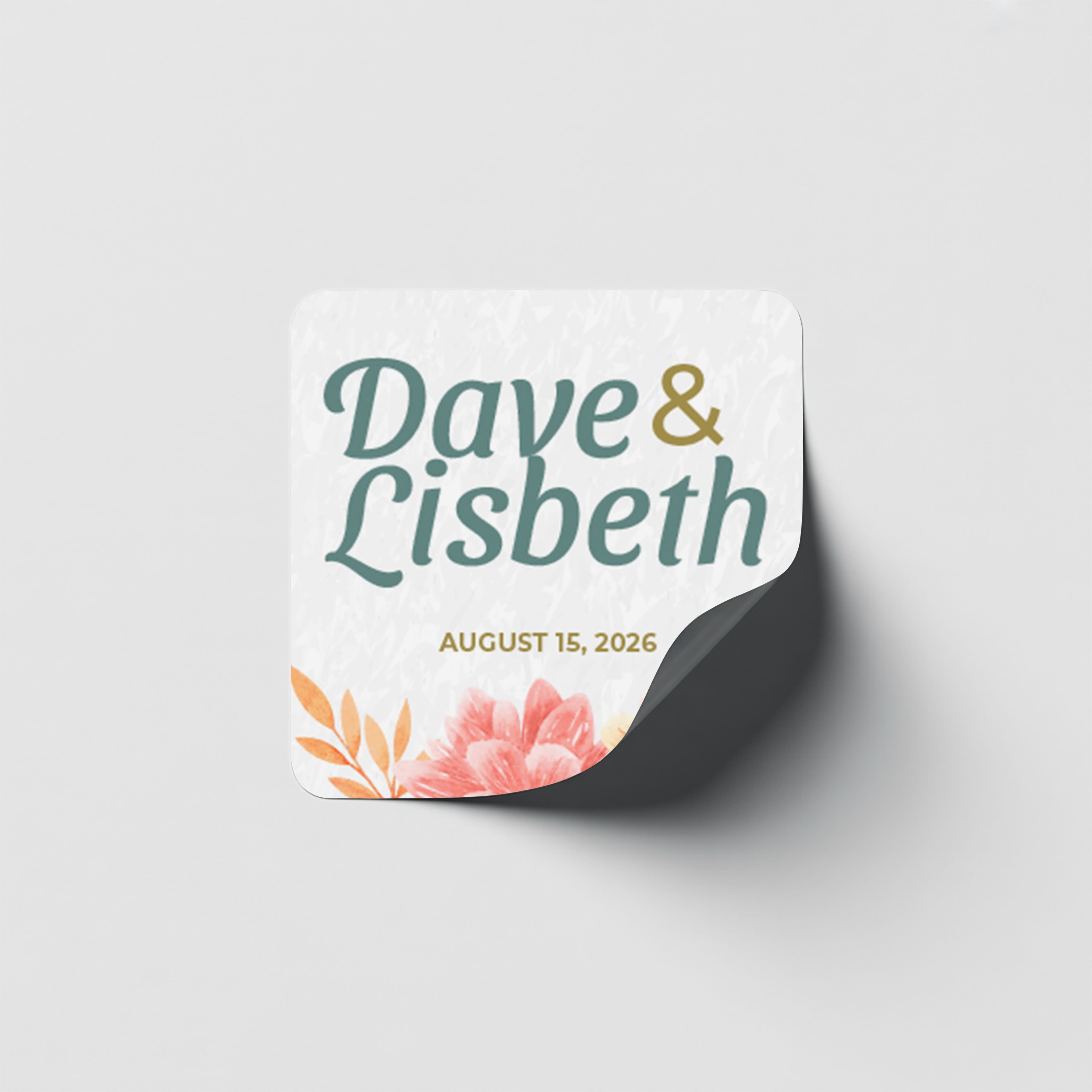 Sticker Souvenir Wedding
