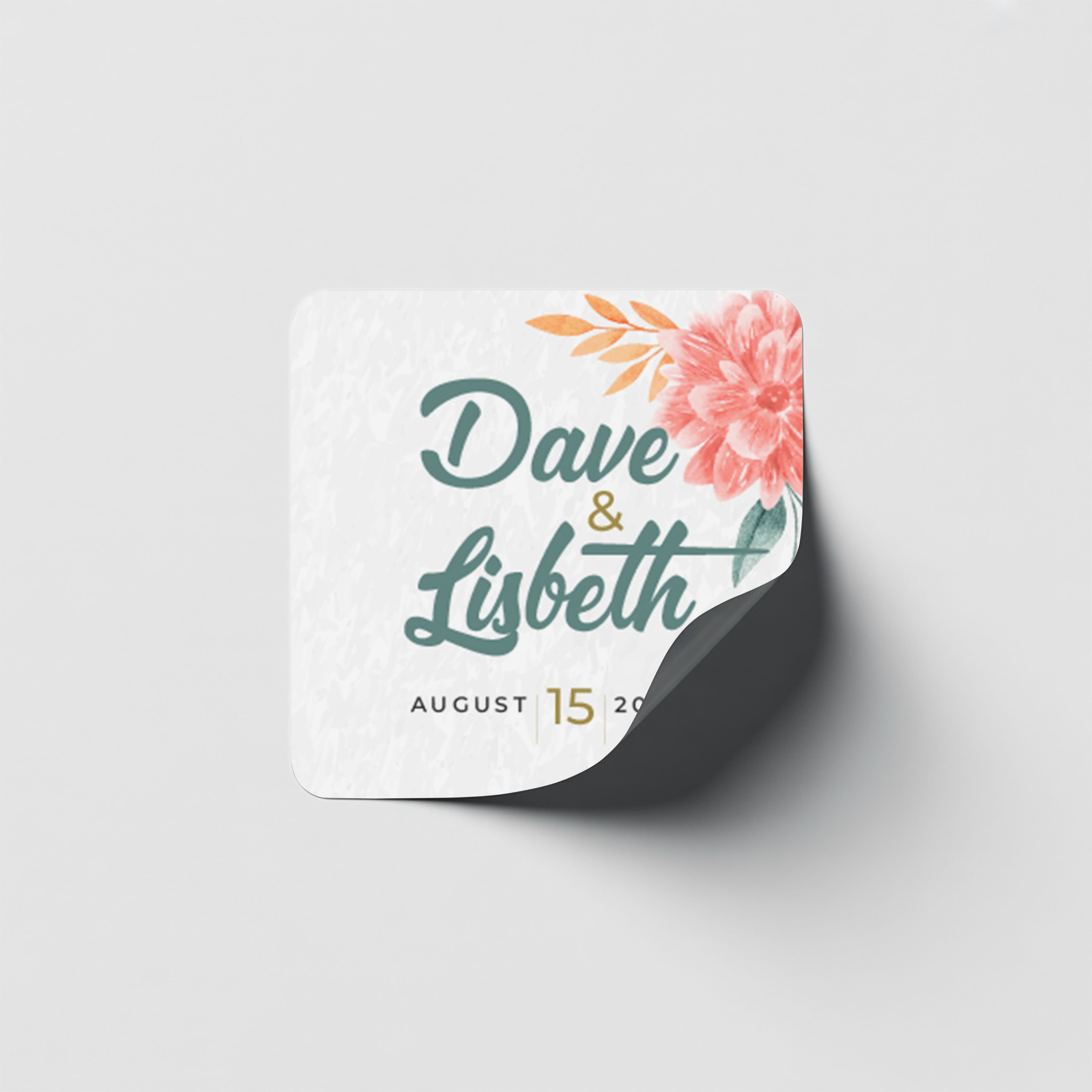 Sticker Souvenir Wedding