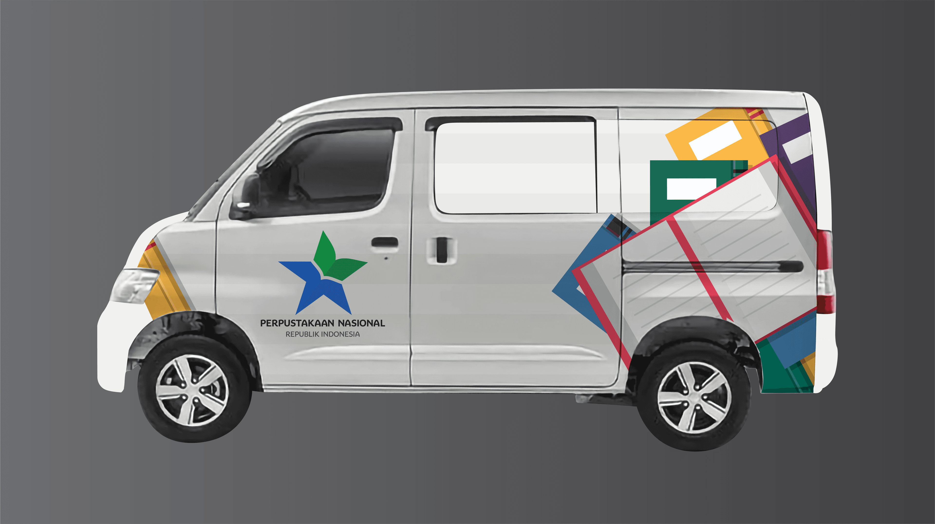 Branding Mobil Grandmax Perpustakaan Nasional