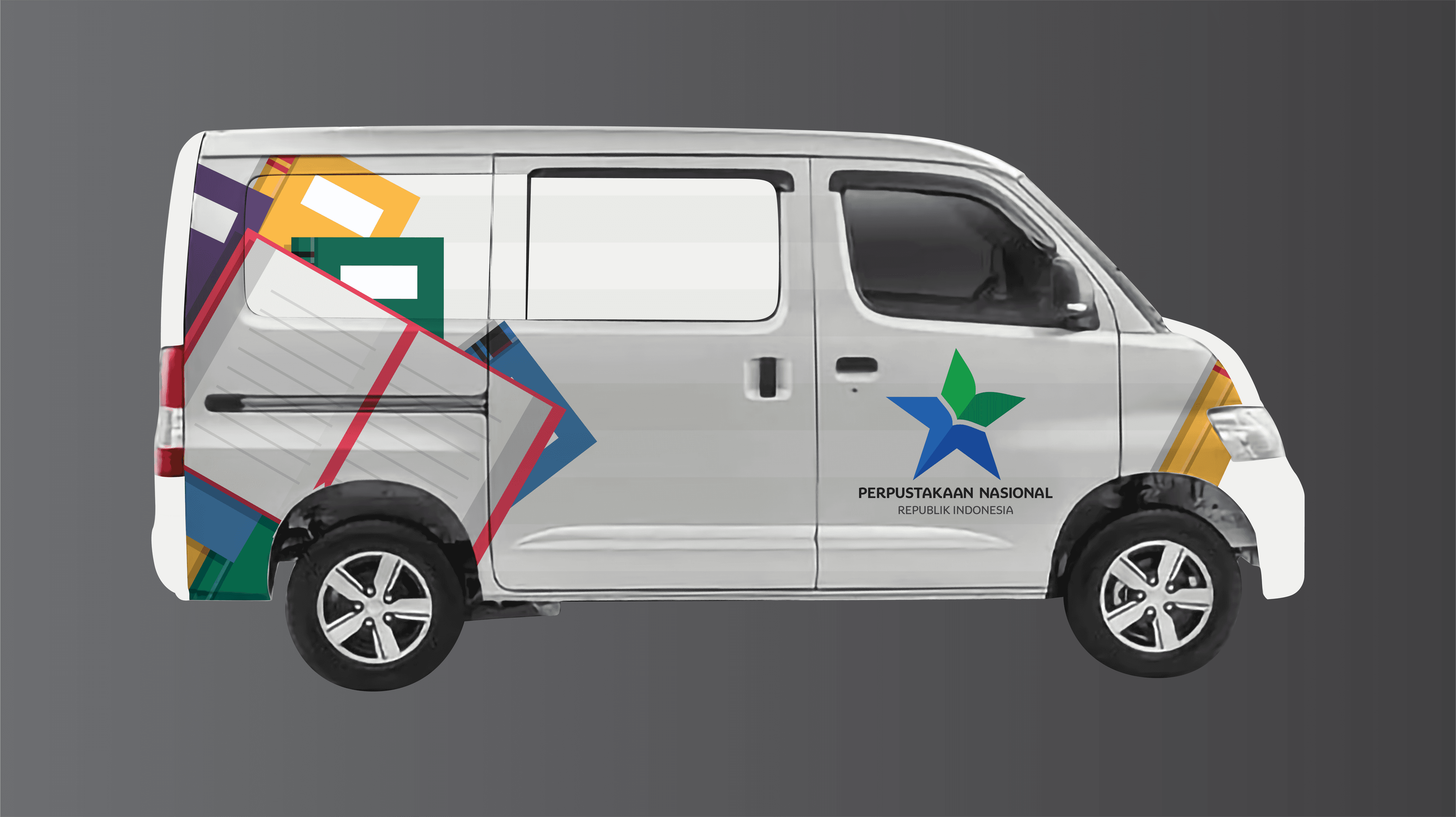 Branding Mobil Grandmax Perpustakaan Nasional