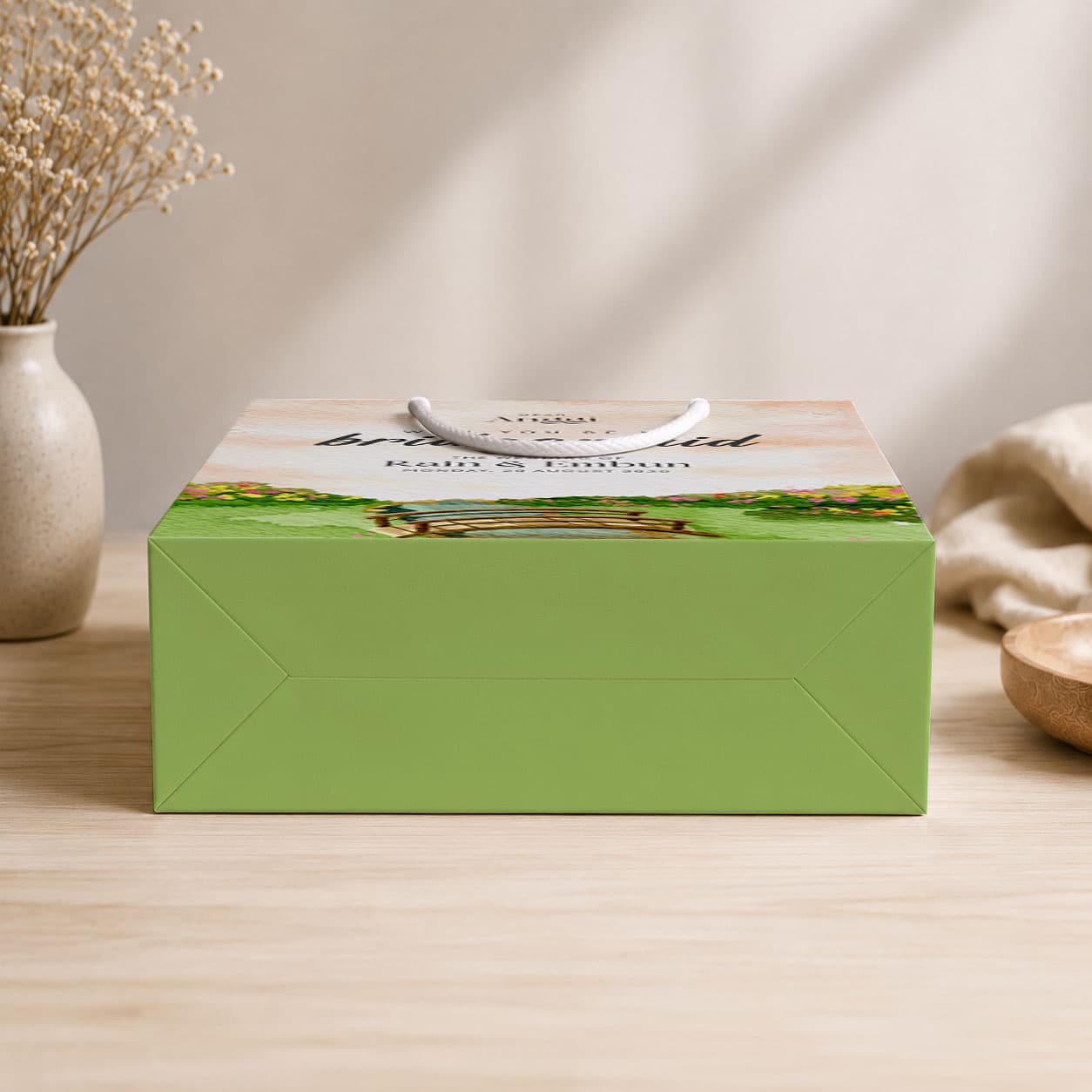 Paperbag Bridesmaid – Wooden Bridge