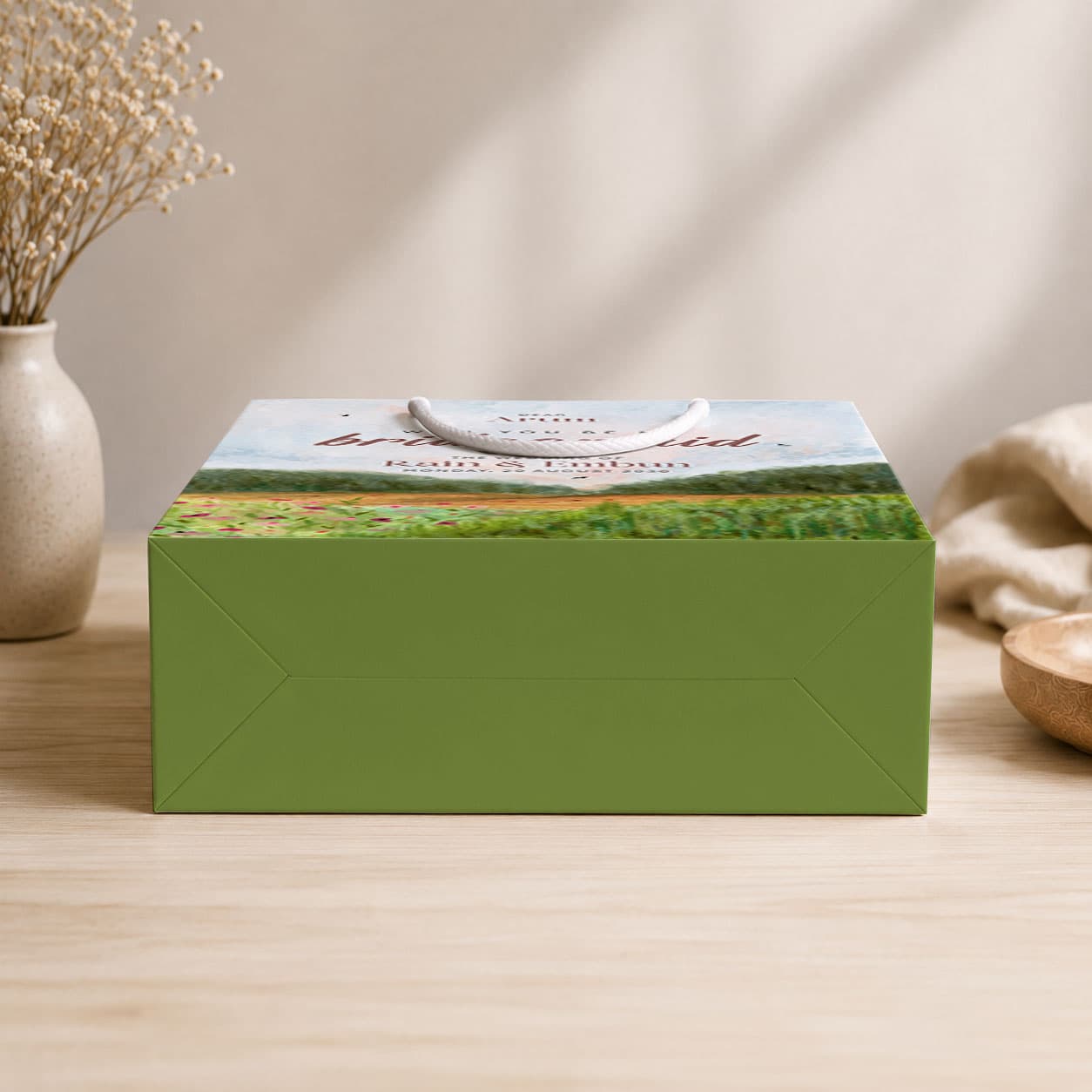 Paperbag Bridesmaid – Soft Meadow