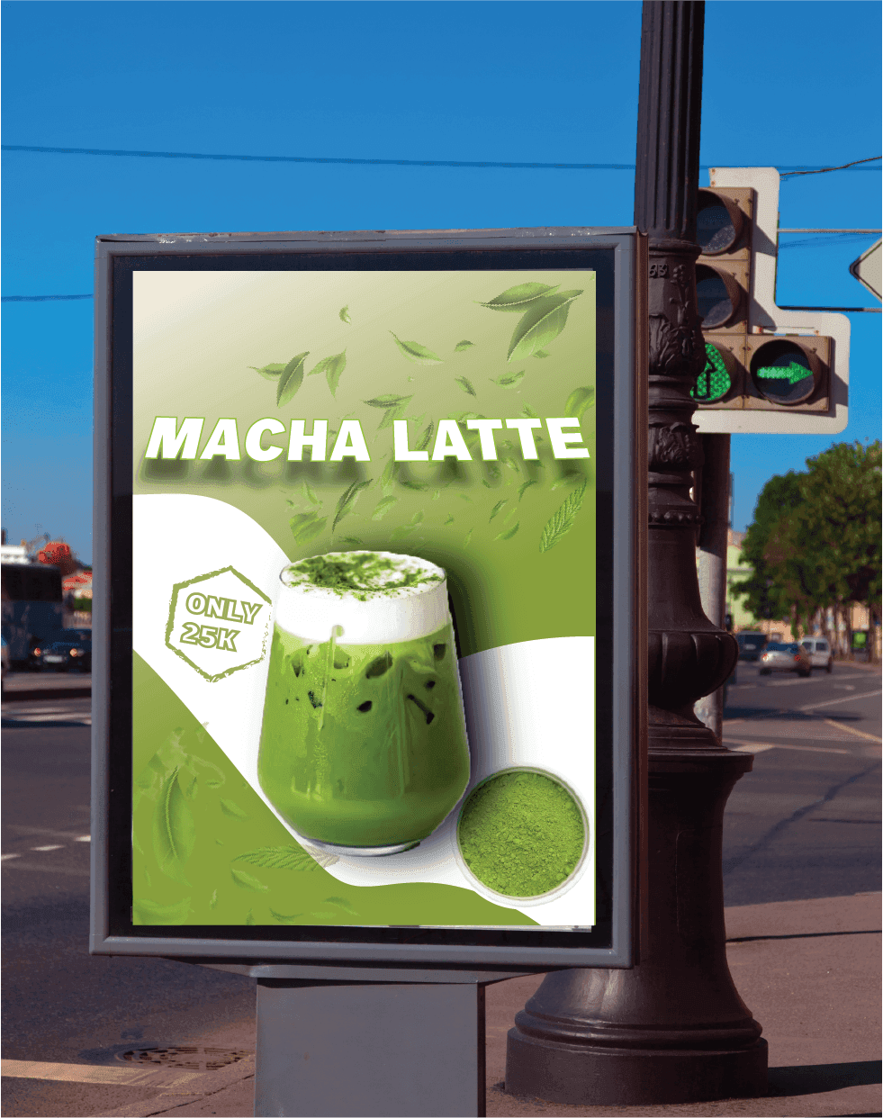 Poster Minuman Macha