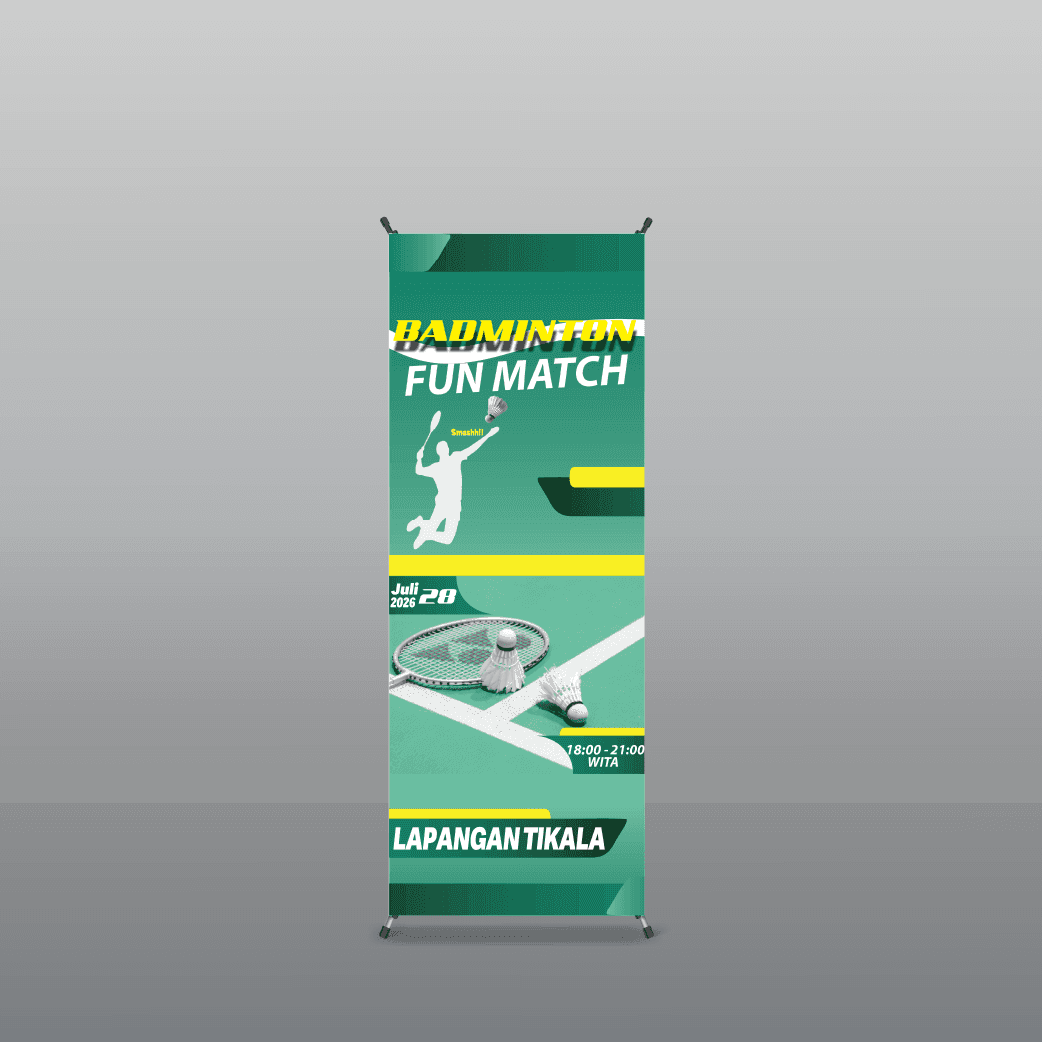 X Banner Badminton