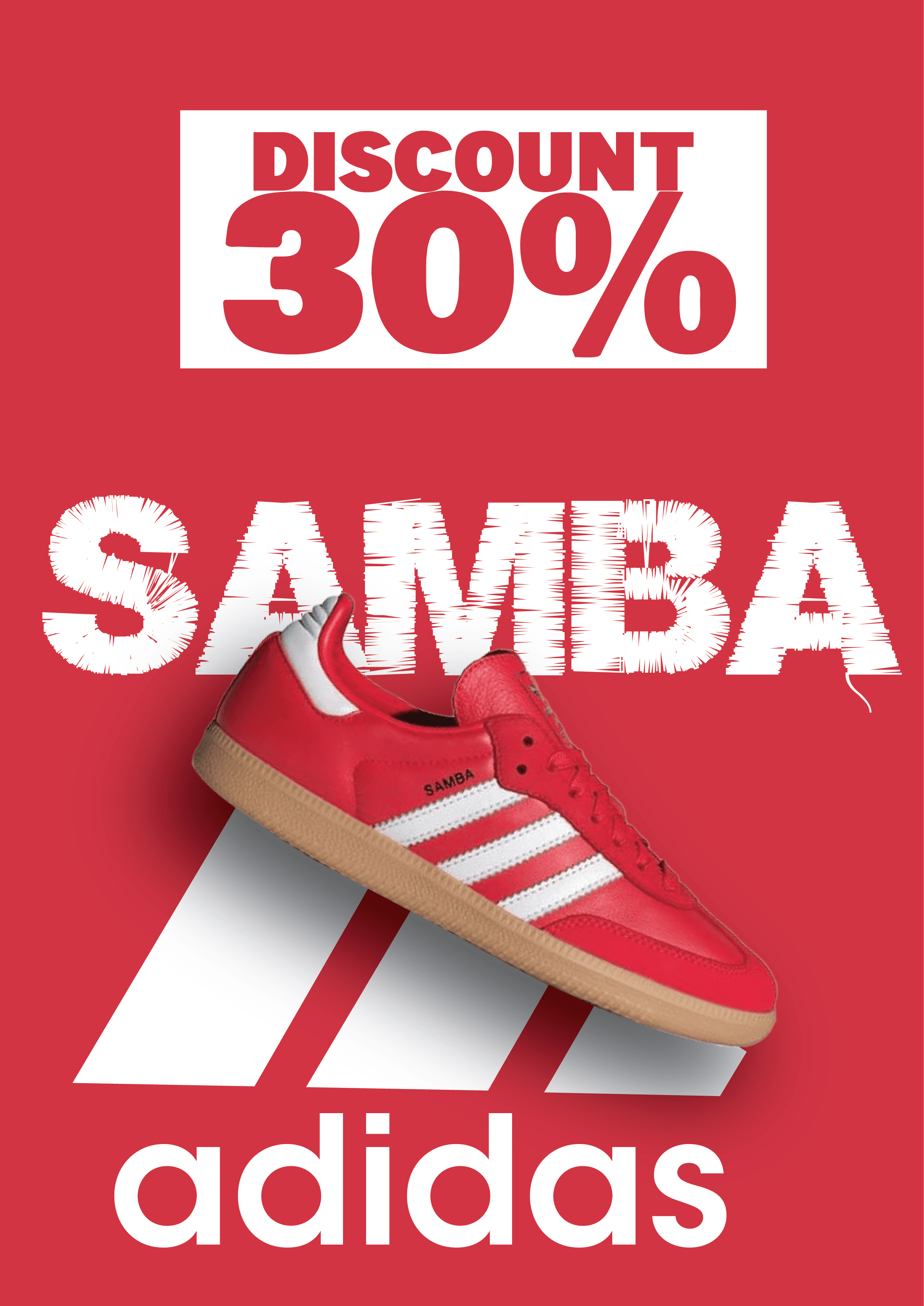 Poster Adidas Samba Timeless Icon - Back