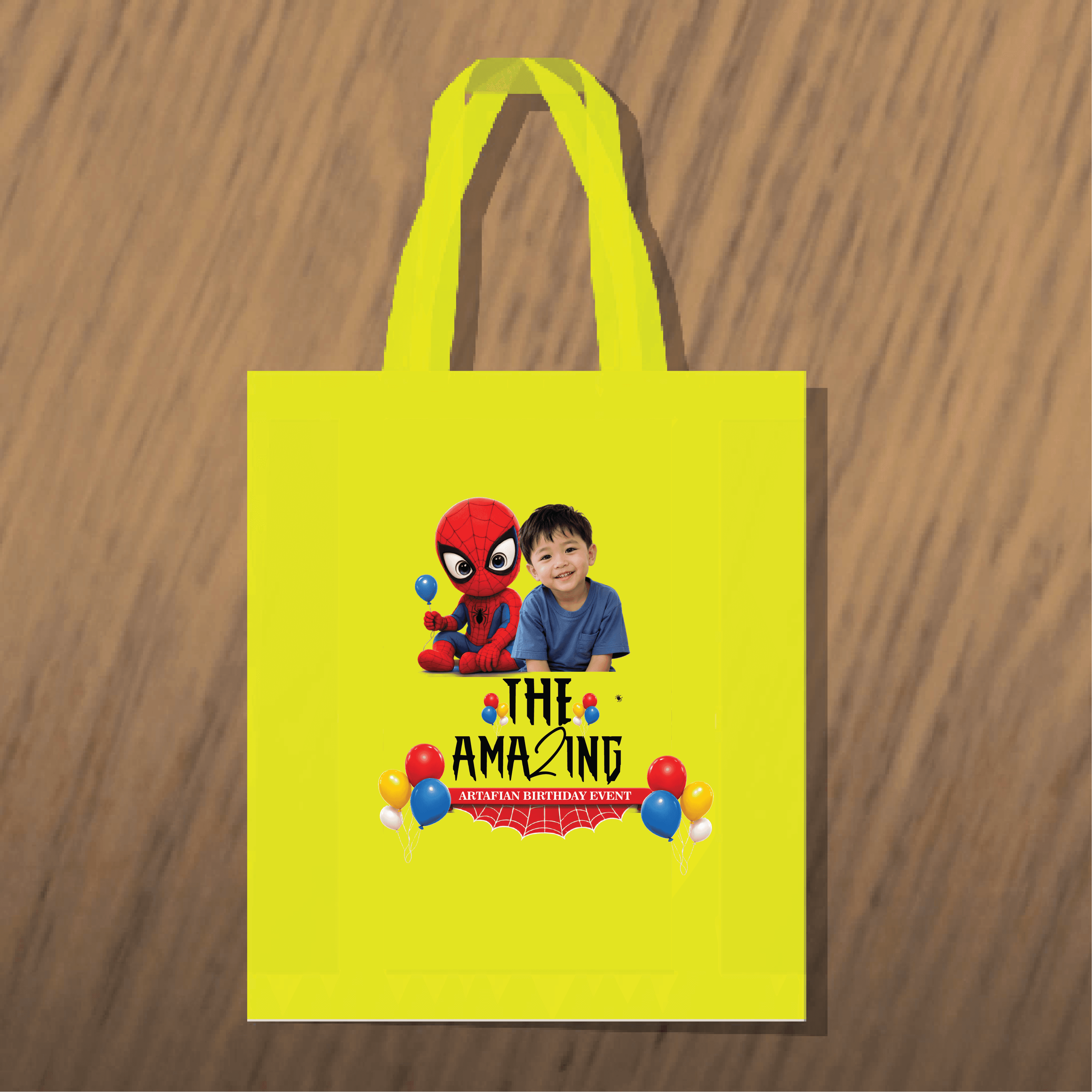 Goodie bag Merchandise Birthday Tema Manusia Laba Laba