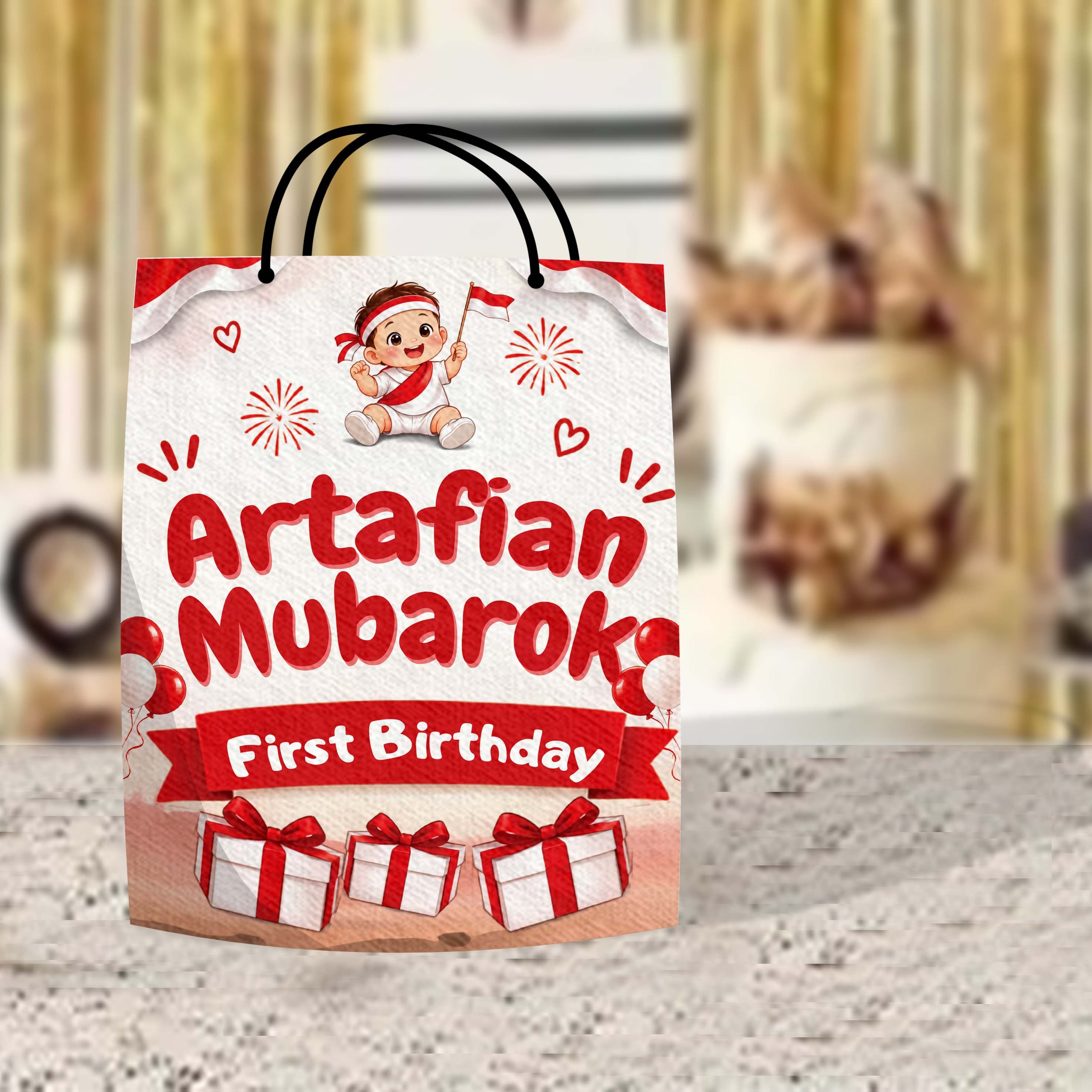 Sak Snack Birthday Event Tema Merah Putih Lucu