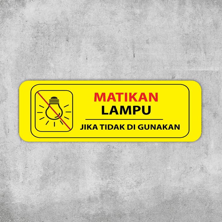 Stiker Himbauan Menghemat Listrik