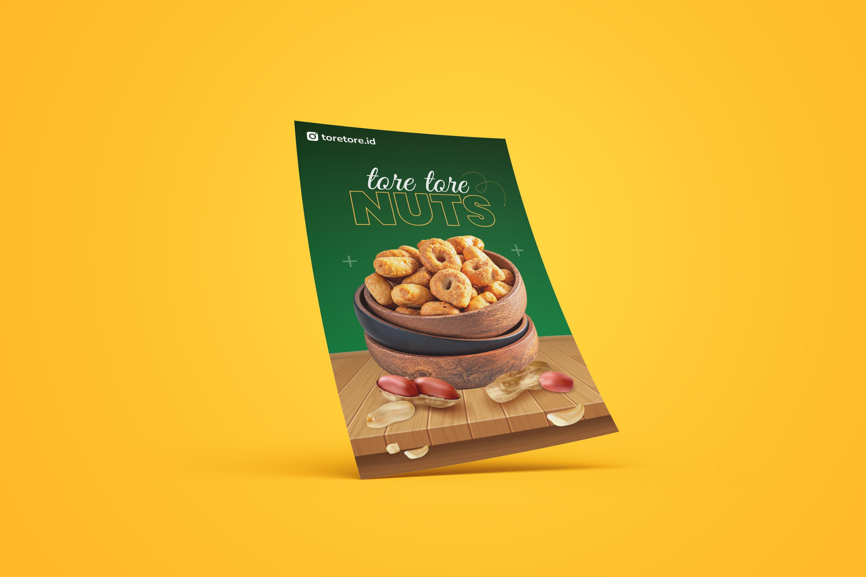 Flyer Kacang Camilan Renyah Premium