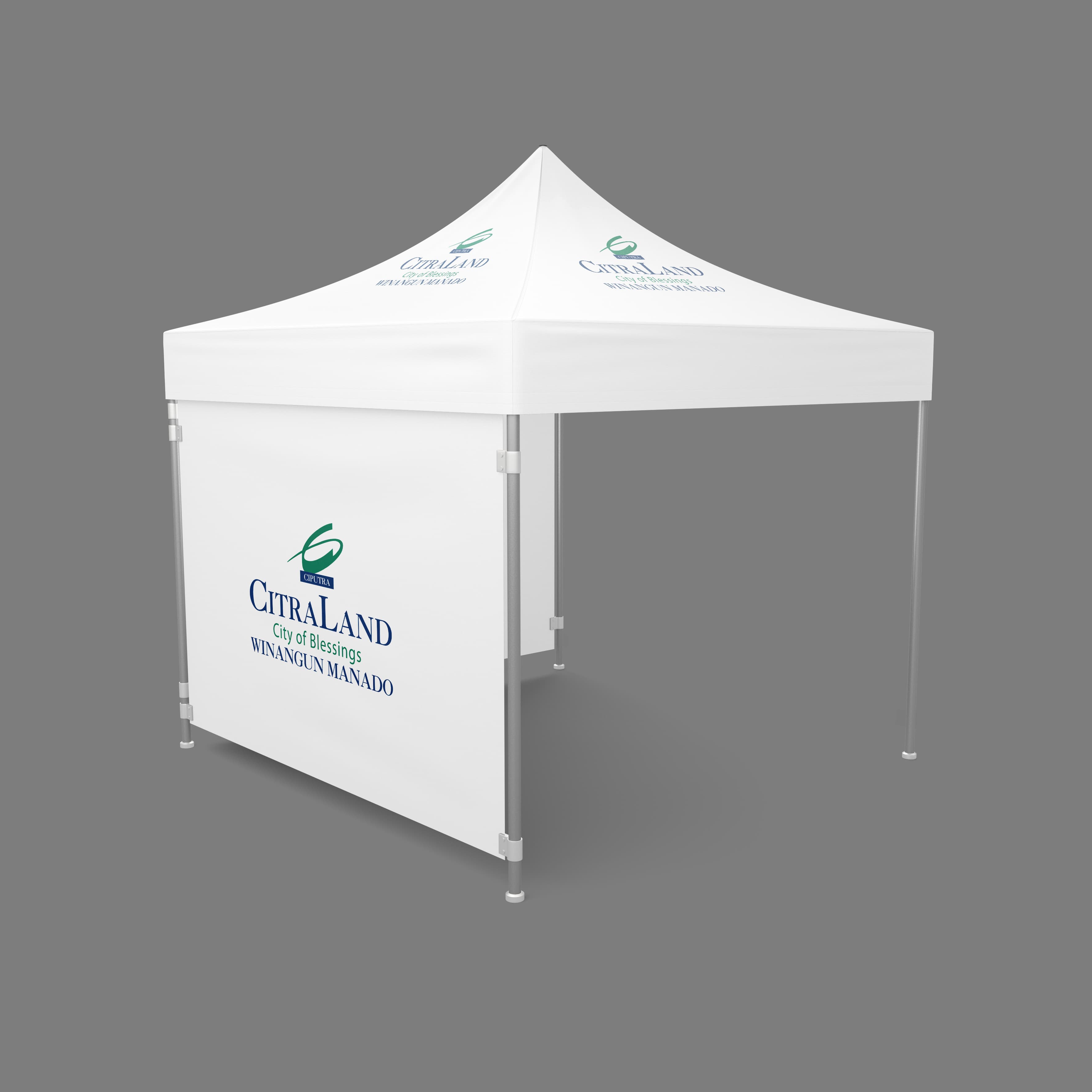 Tenda Kerucut Backdrop 3x3 Perumahan Citraland
