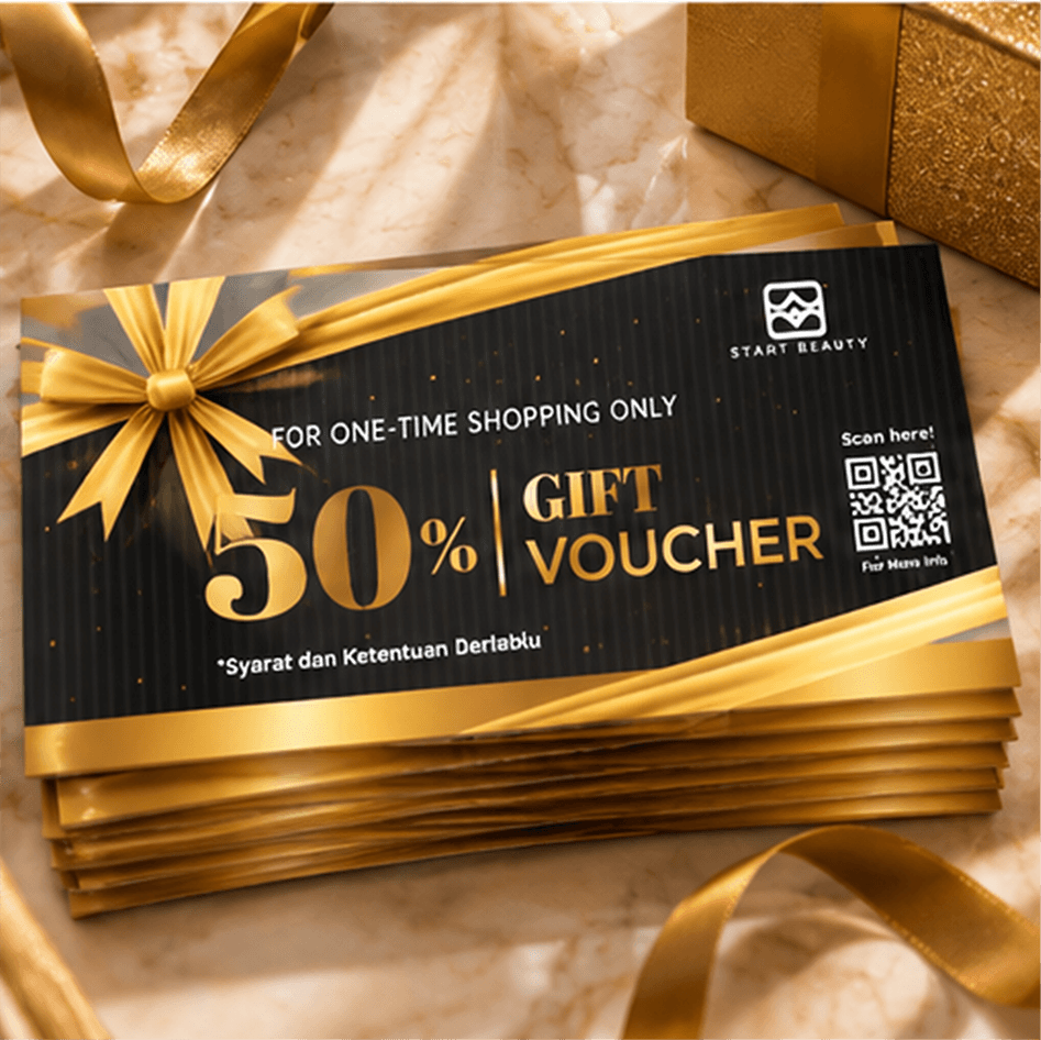 Voucher Diskon 50% Toko Fashion Gold Black