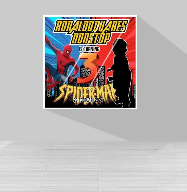 Hut anak Spiderman super hero - Image 1