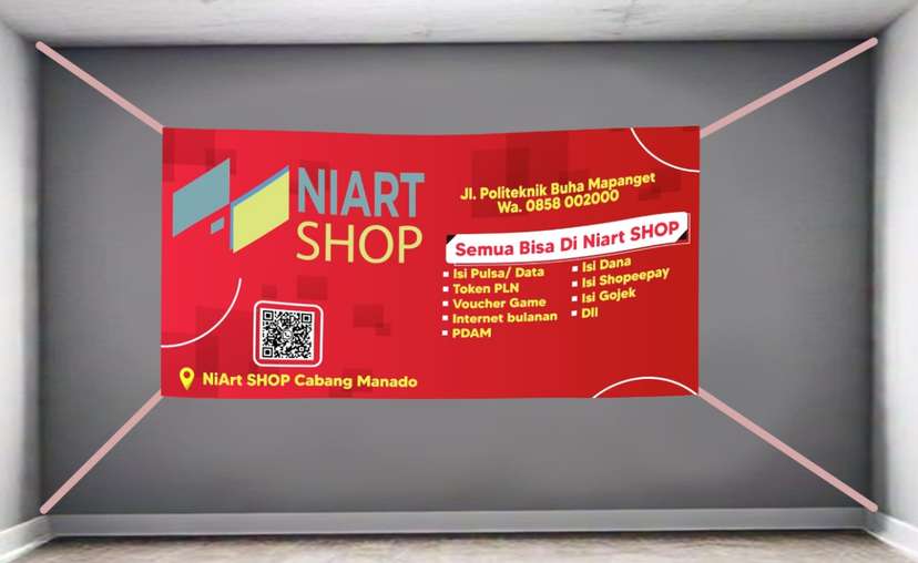 Baliho Pulsa Token merah - Image 1