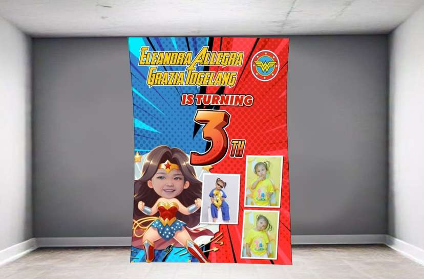 Baliho Hut Anak Wonder Woman - Image 1