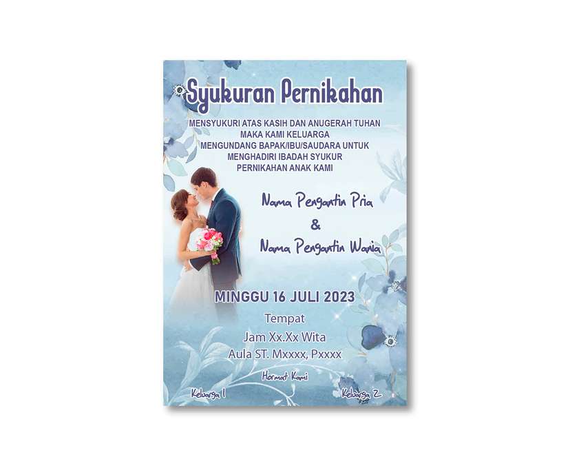 Undangan Syukuran Pernikahan - Image 1