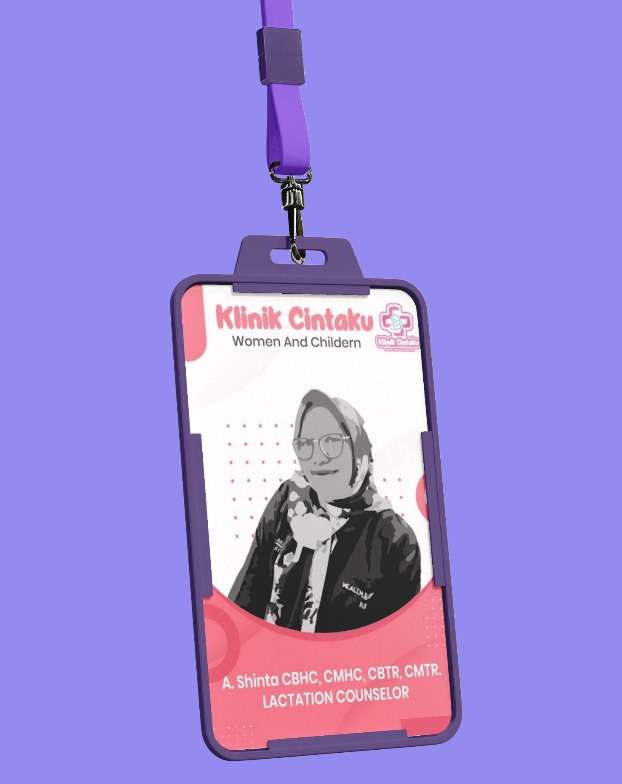 Id card pink merah muda manis girly - Image 1
