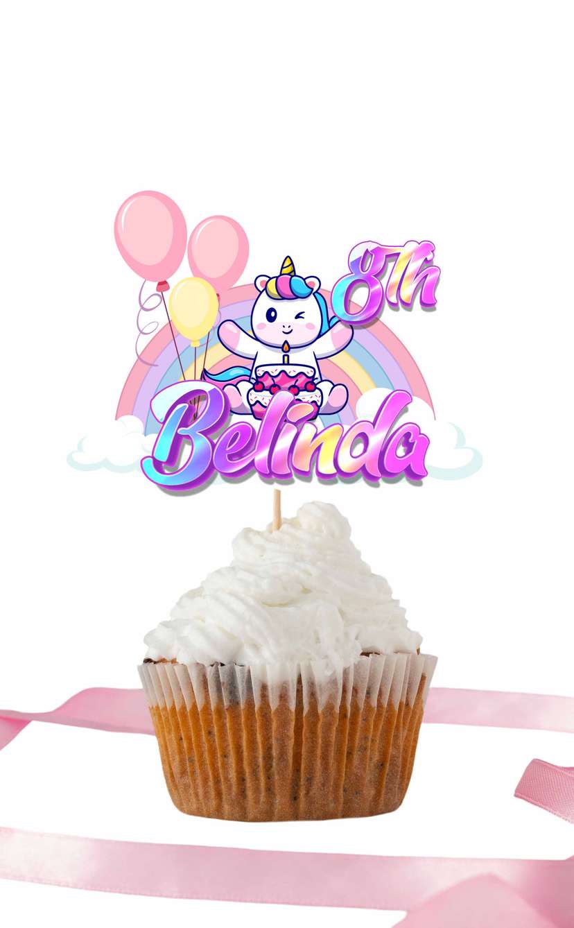 Topper Ulang Tahun Unicorn - Image 1
