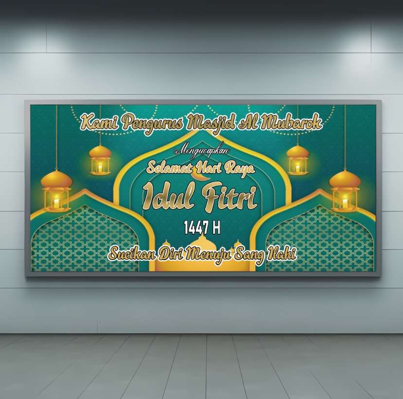 baliho Harmoni Cahaya Kemenangan Idul Fitri - Image 1