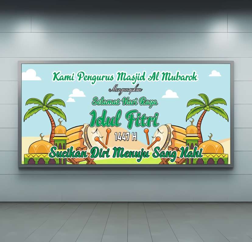 baliho Suara Gema Kemenangan di Hari Fitri - Image 1