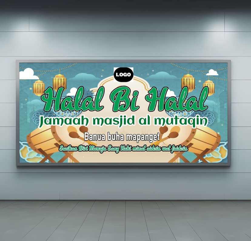 baliho Meriahnya Halal Bi Halal dalam Nuansa Kebersamaan - Image 1