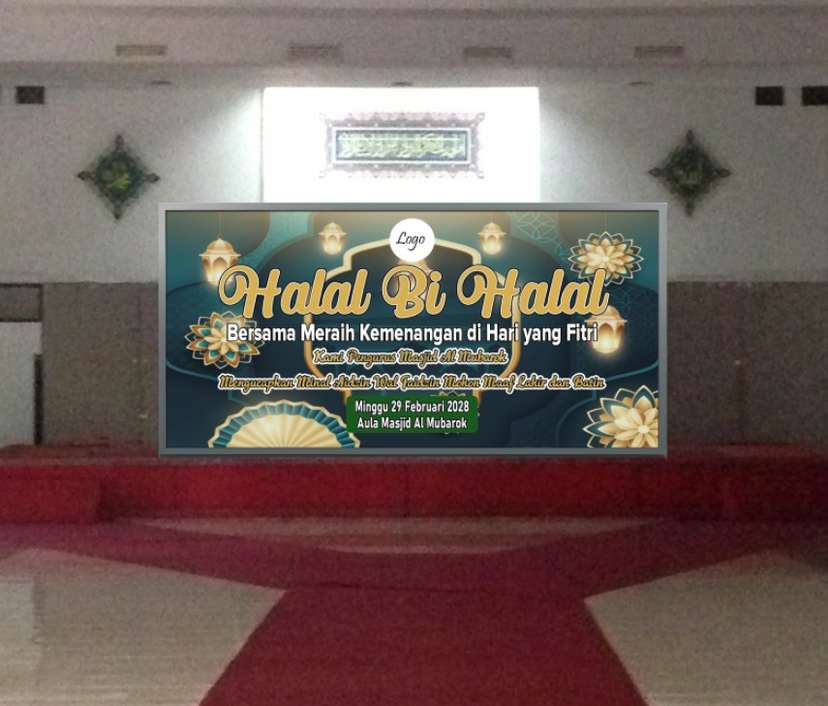 baliho Rayakan Kemenangan, Hangatkan Kebersamaan di Halal Bi Halal - Image 1