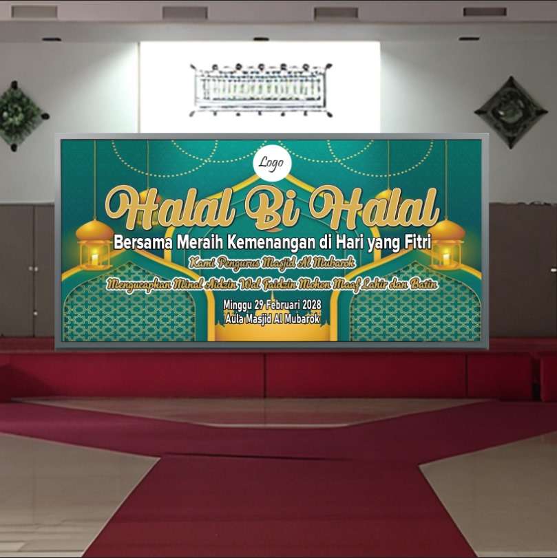 baliho Kebersamaan Indah di Hari Kemenangan halal bihalal - Image 1