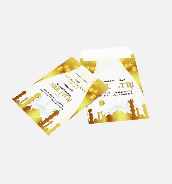 Amplop Lebaran Eksklusif Bernuansa Emas untuk Hari Raya Idul Fitri - Image 1