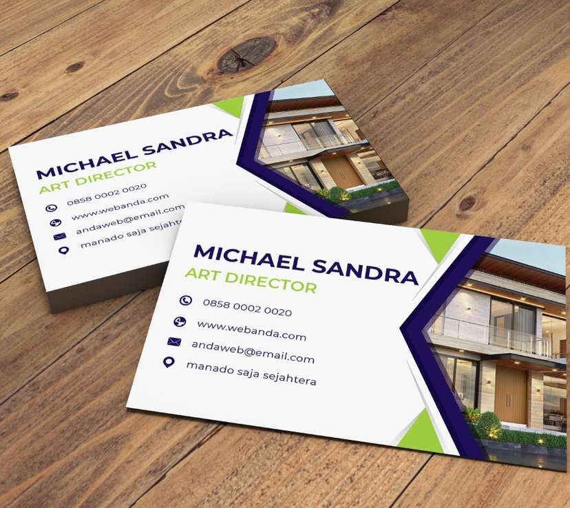 Kartu Nama Art Director Modern β Michael Sandra, Profesional dan Menarik - Image 1
