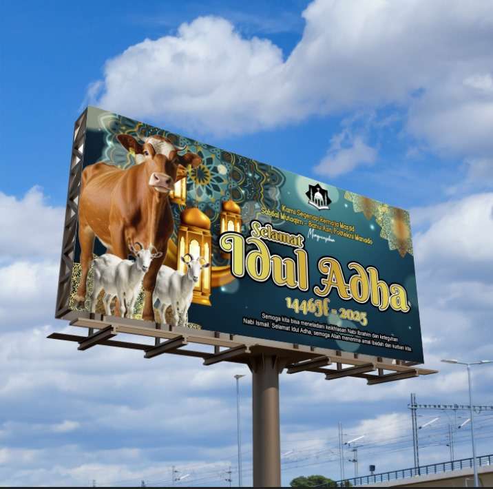 Billboard Idul Adha 2025 – Desain Elegan Penuh Makna Remaja Masjid Sabilal Mutaqim - Image 1