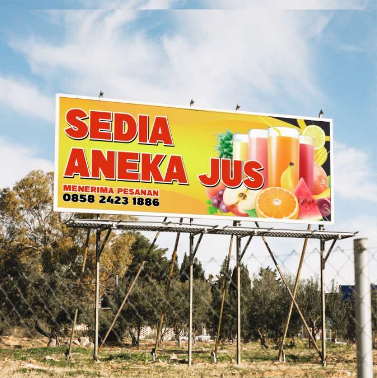 Baliho Aneka Jus – Segar, Warna-Warni, dan Siap Dipesan - Image 1