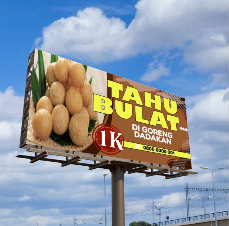 Baliho jualan dagang Cokelat Tradisional Natural - Image 1