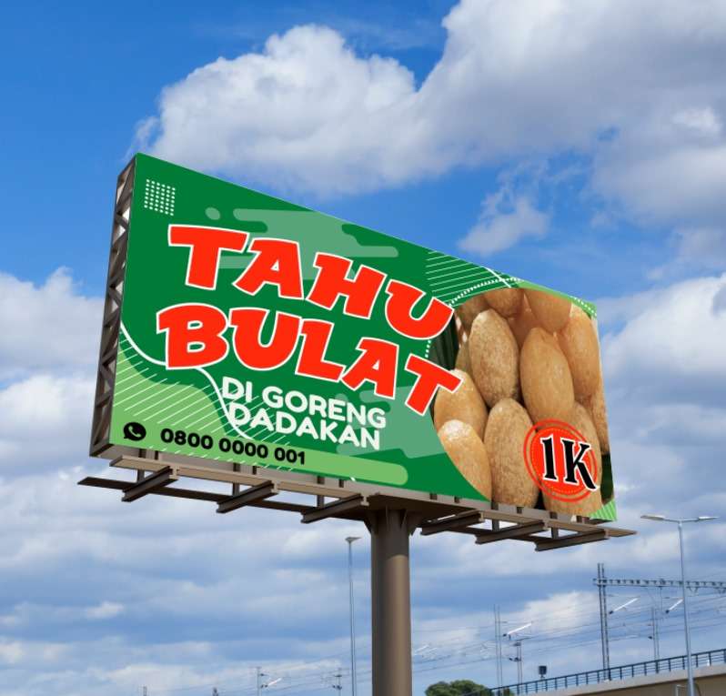 Baliho jualan dagang Hijau Segar Tradisional - Image 1